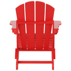 Chaise Adirondack pliable Polytrends Laguna en PEHD, toutes saisons, avec table d'appoint (ensemble de 2 pièces)