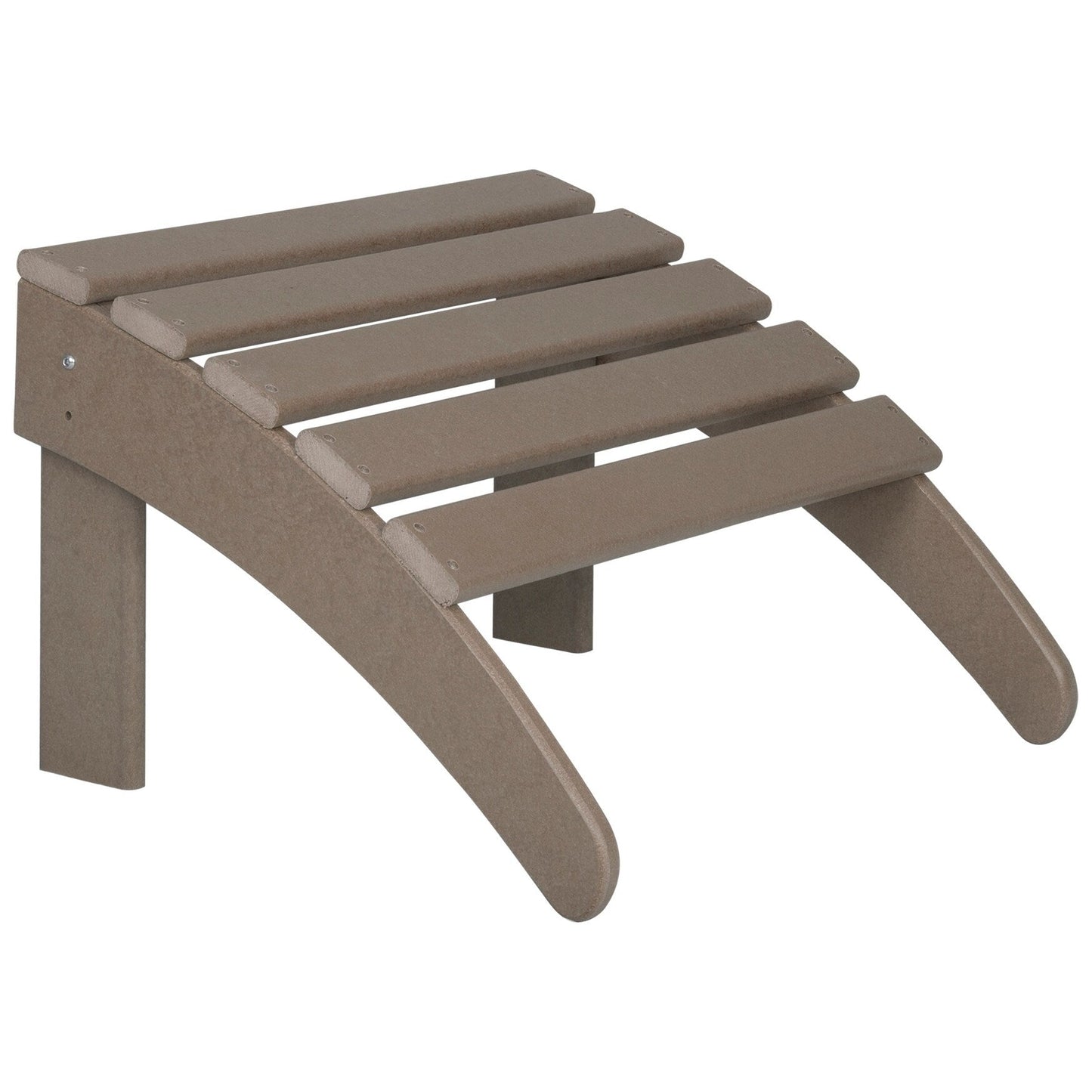 Chaises Adirondack pliables Polytrends Laguna en PEHD, toutes saisons, avec poufs (ensemble de 5 pièces)