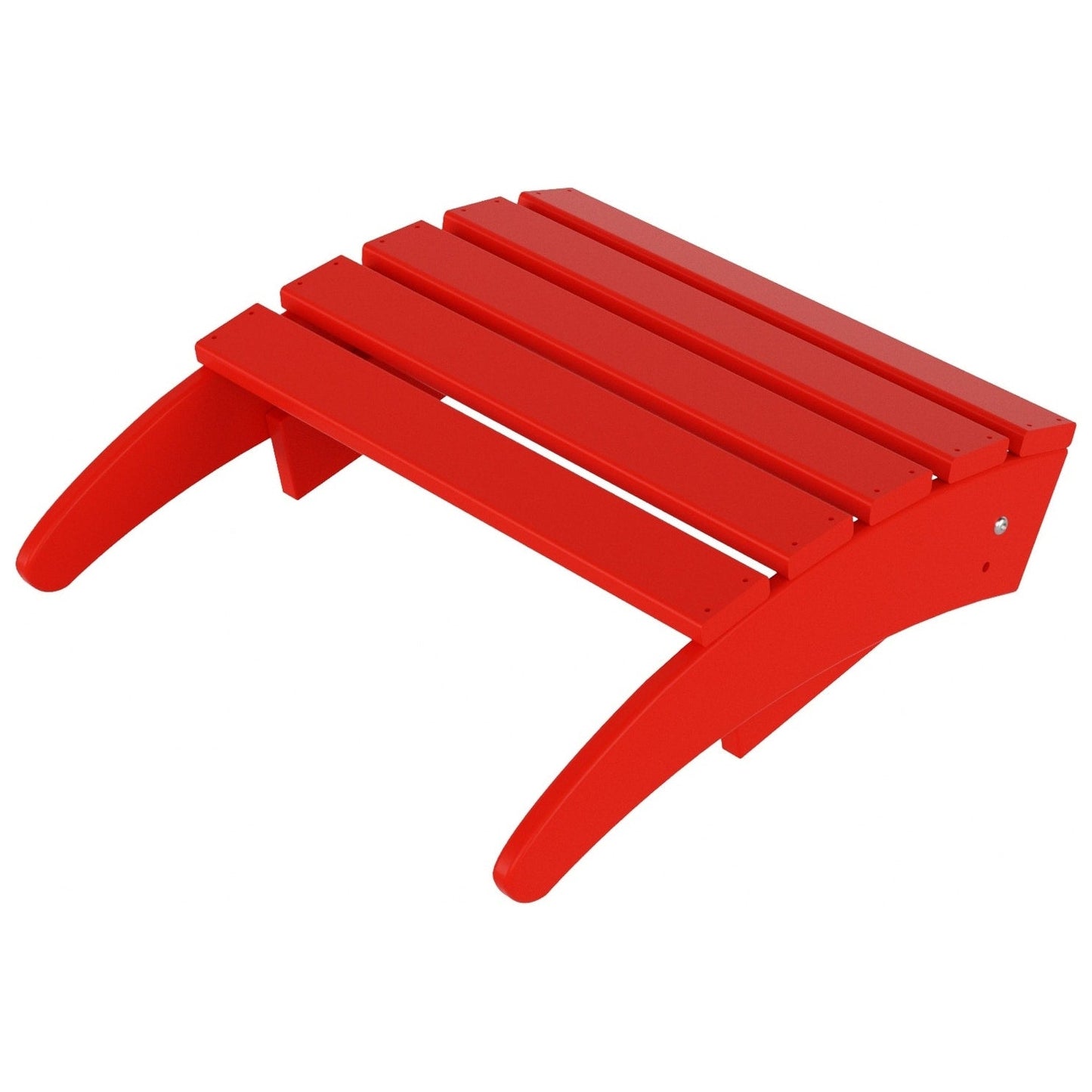Chaises Adirondack pliables Polytrends Laguna en PEHD, toutes saisons, avec poufs (ensemble de 5 pièces)