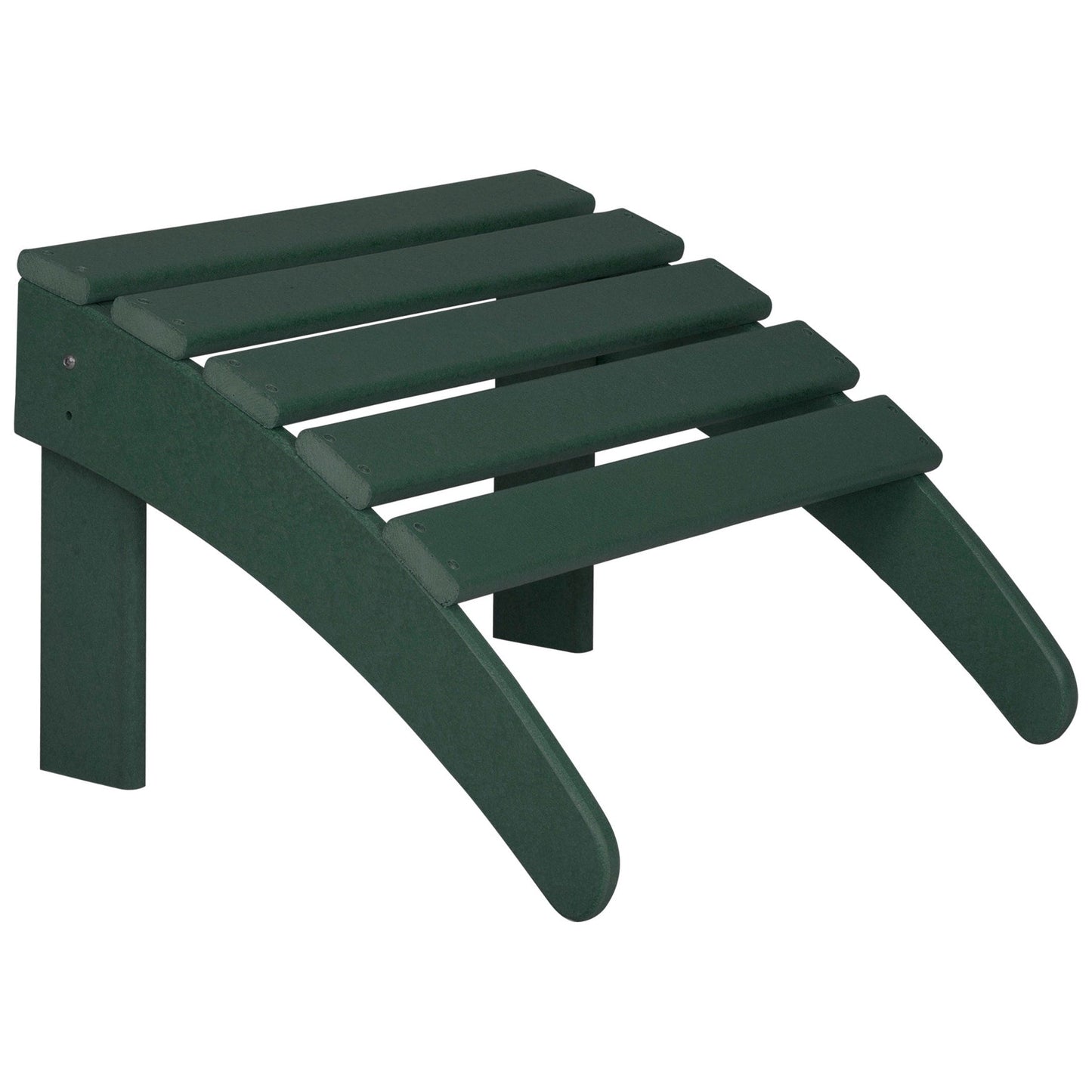 Chaises Adirondack pliables Polytrends Laguna en PEHD, toutes saisons, avec poufs (ensemble de 5 pièces)