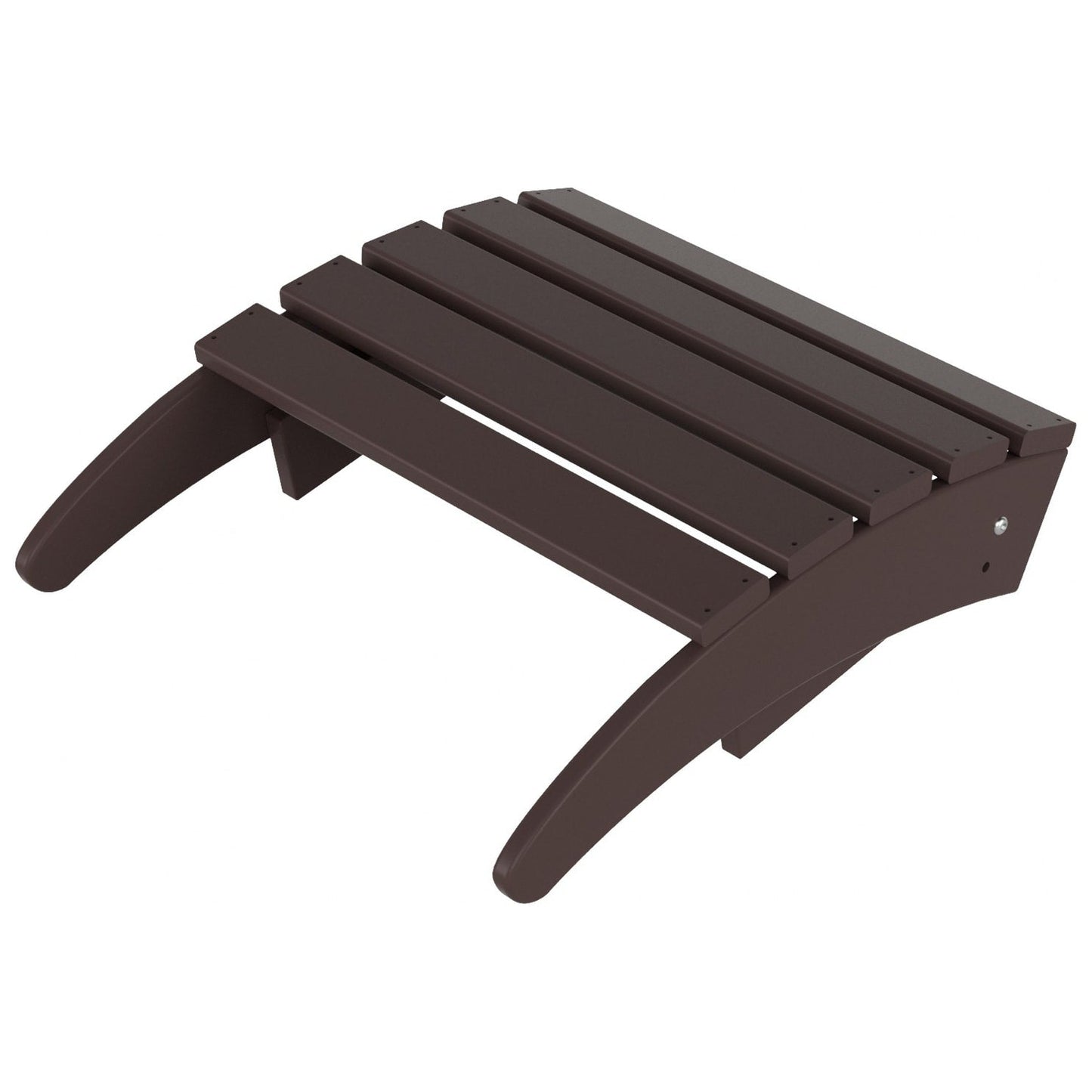 Chaises Adirondack pliables Polytrends Laguna en PEHD, toutes saisons, avec poufs (ensemble de 5 pièces)