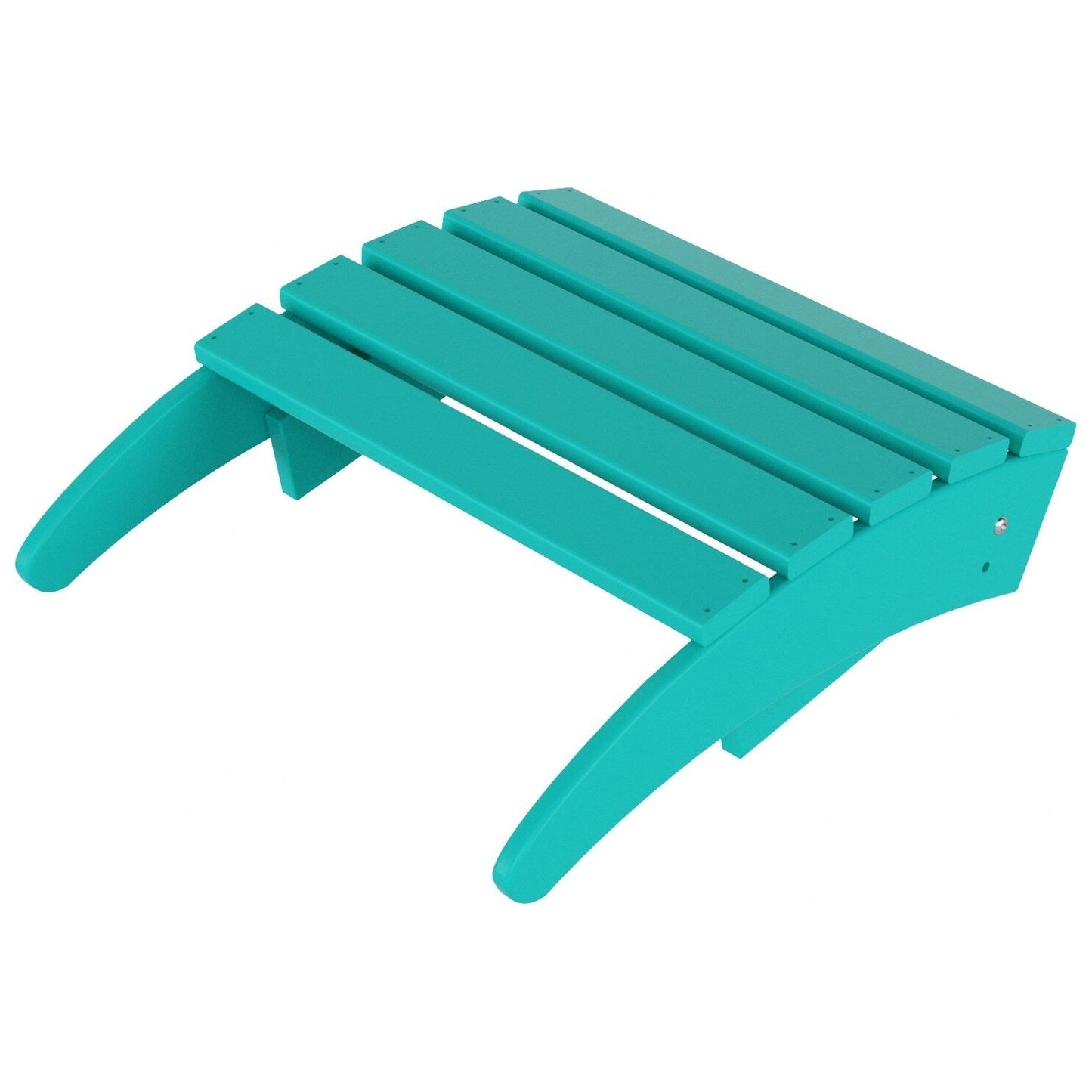 Chaises Adirondack pliables Polytrends Laguna en PEHD, toutes saisons, avec poufs (ensemble de 5 pièces)