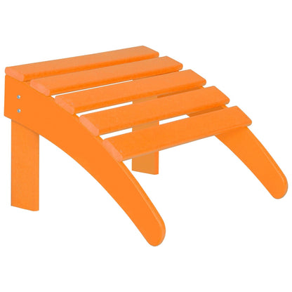 Chaises Adirondack pliables Polytrends Laguna en PEHD, toutes saisons, avec poufs (ensemble de 5 pièces)
