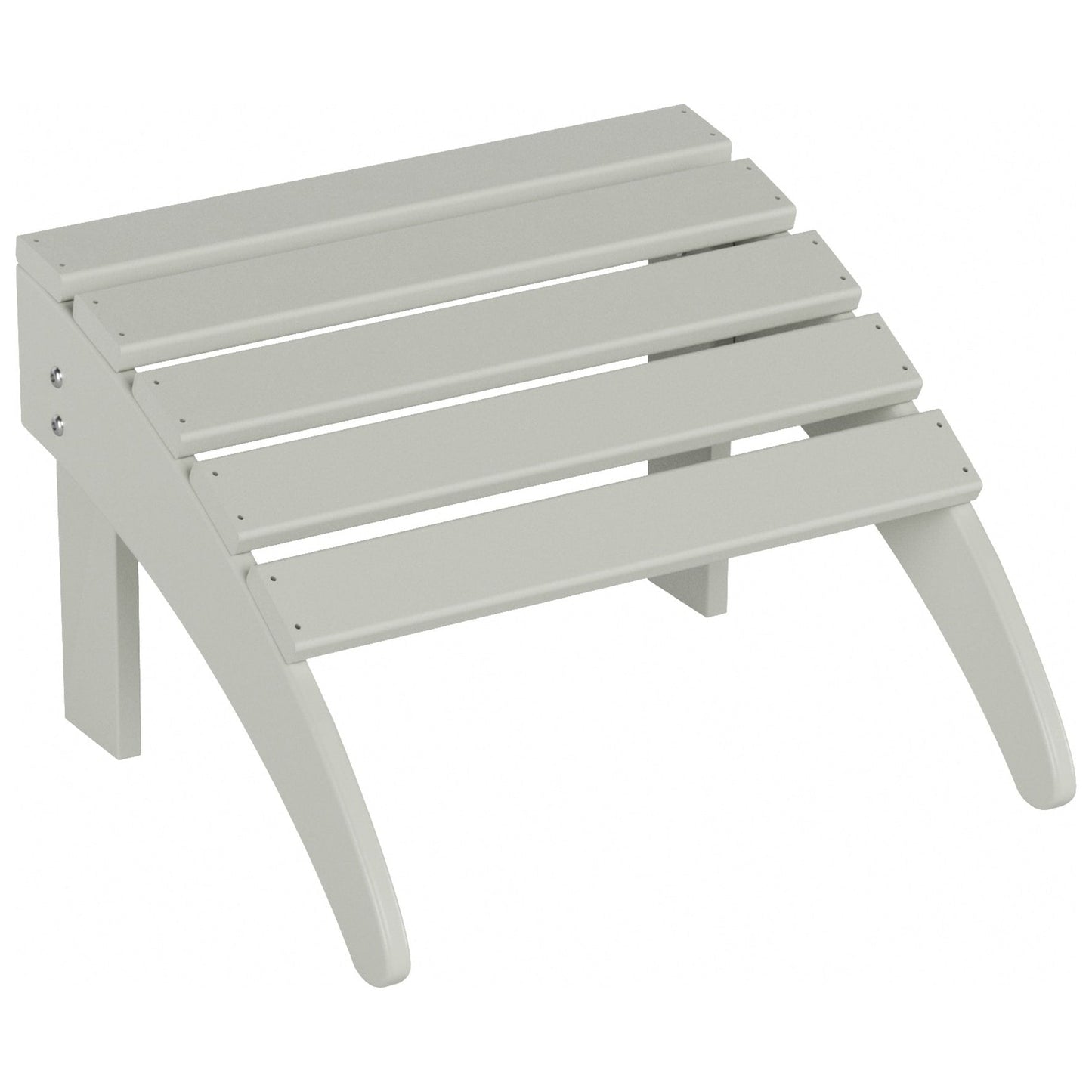 Chaises Adirondack pliables Polytrends Laguna en PEHD, toutes saisons, avec poufs (ensemble de 5 pièces)