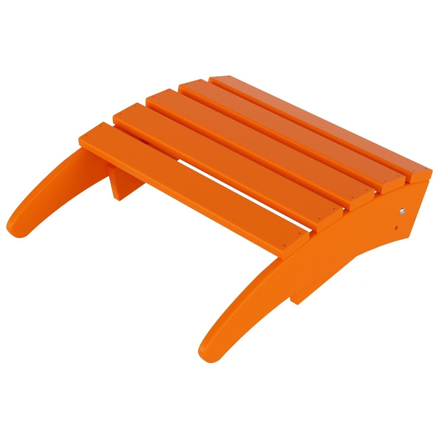 Chaises Adirondack pliables Polytrends Laguna en PEHD, toutes saisons, avec poufs (ensemble de 5 pièces)