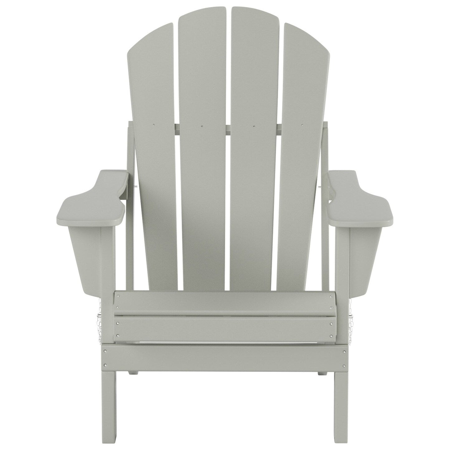Ensemble de 5 chaises Adirondack pliables Polytrends Laguna en PEHD pour patio extérieur, toutes saisons