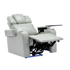 Fauteuil inclinable électrique en cuir synthétique, siège individuel, pour home cinéma, avec porte-gobelet rafraîchissant, haut-parleur Bluetooth, lumières LED et ports USB