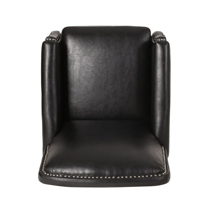 Fauteuil inclinable en cuir PU avec rivets