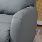Fauteuil inclinable pivotant en polyuréthane avec rotation à 270°, inclinaison électrique de 95 à 160° et deux ports USB - Capacité de 150 kg