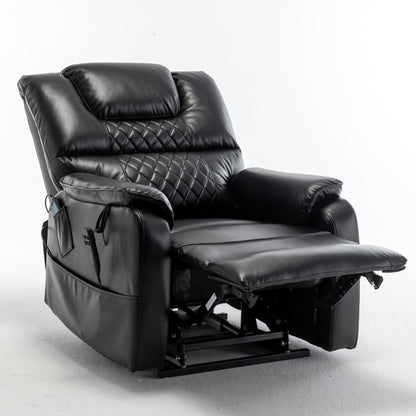 Fauteuil inclinable en PU avec position infinie à 180°, télécommande et assemblage facile