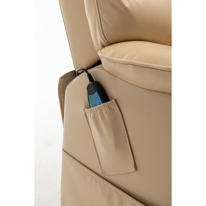 Fauteuil inclinable en PU avec position infinie à 180°, télécommande et assemblage facile