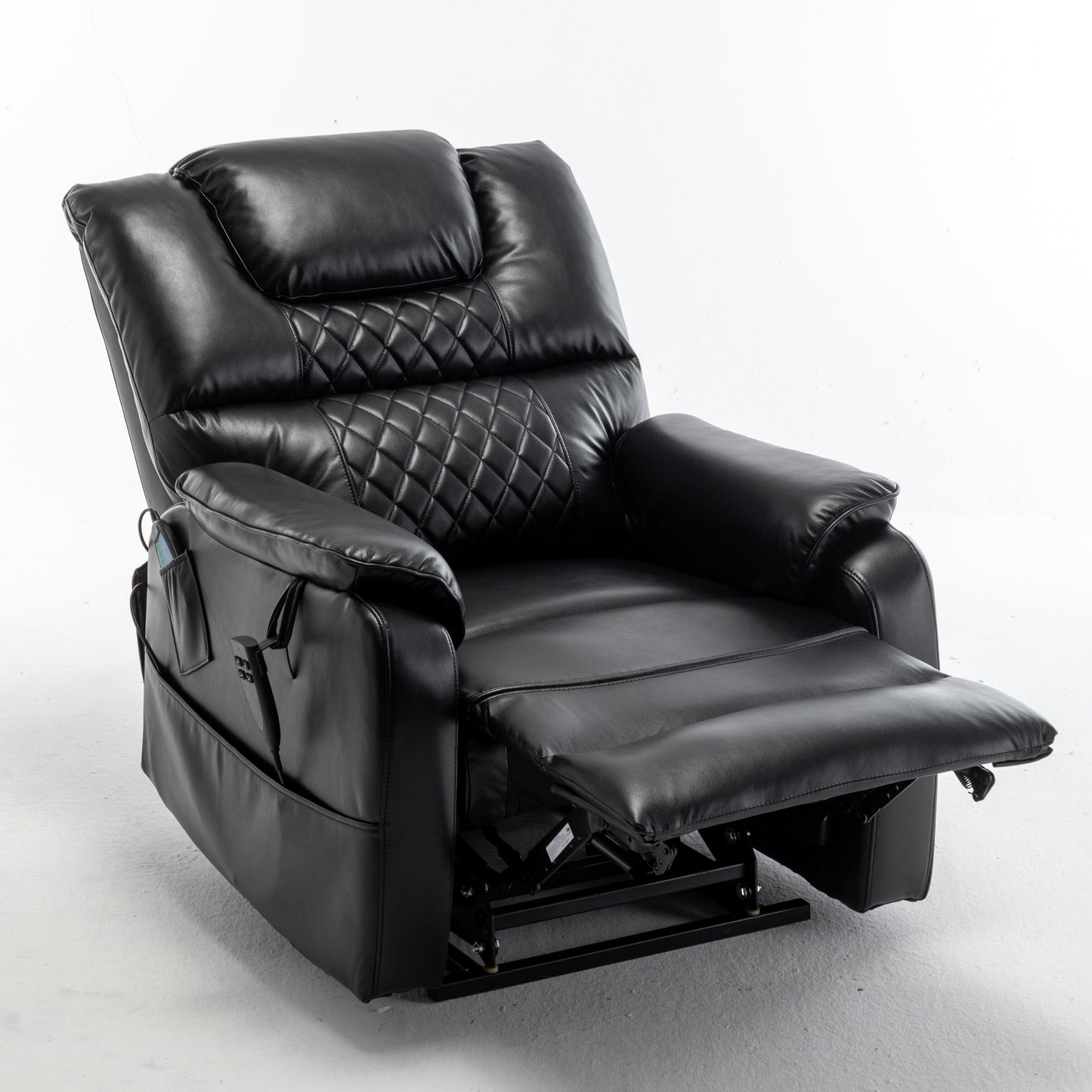 Fauteuil inclinable en PU avec position infinie à 180°, télécommande et assemblage facile
