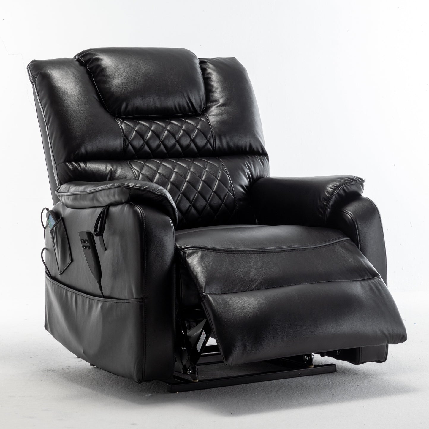 Fauteuil inclinable en PU avec position infinie à 180°, télécommande et assemblage facile