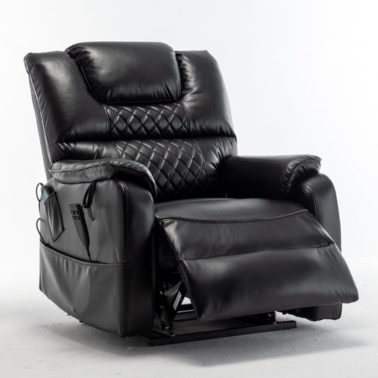 Fauteuil inclinable en PU avec position infinie à 180°, télécommande et assemblage facile