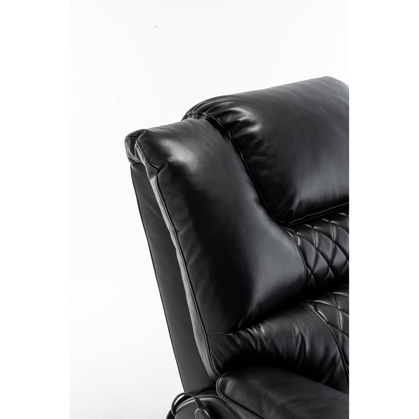 Fauteuil inclinable en PU avec position infinie à 180°, télécommande et assemblage facile