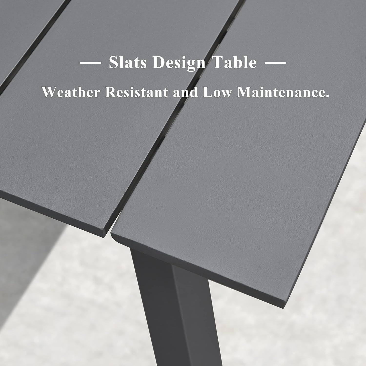 Ensemble de salle à manger de patio PURPLE LEAF 7-11, table avec cadre en aluminium et chaises en osier
