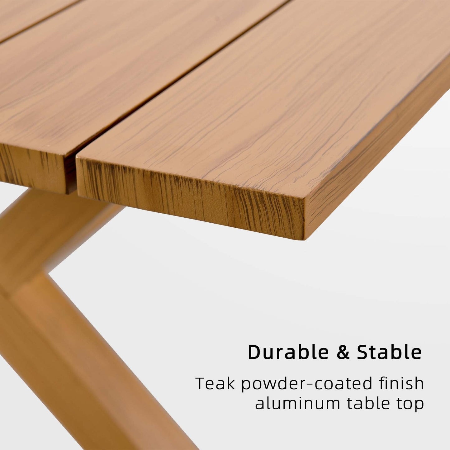 Ensemble de salle à manger d'extérieur PURPLE LEAF pour terrasse de jardin, table et chaises en osier - 11 pièces