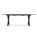 Ensemble de salle à manger d'extérieur Pabara moderne en aluminium 6 places avec table extensible par Christopher Knight Home