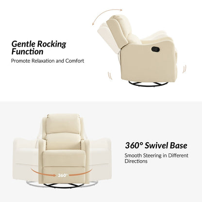 Fauteuil inclinable pivotant à 360 degrés Pablo traditionnel par HULALA HOME