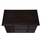 Commode 5 tiroirs 100 % bois massif avec boutons en métal ou en bois de Palace Imports