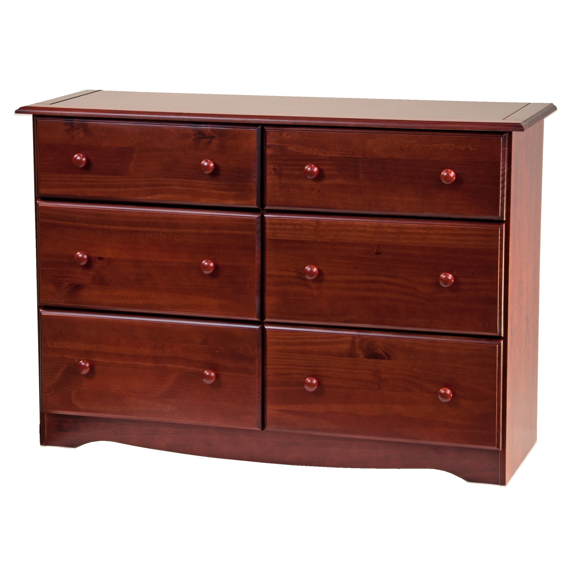 Commode à 6 tiroirs 100 % bois massif de Palace Imports
