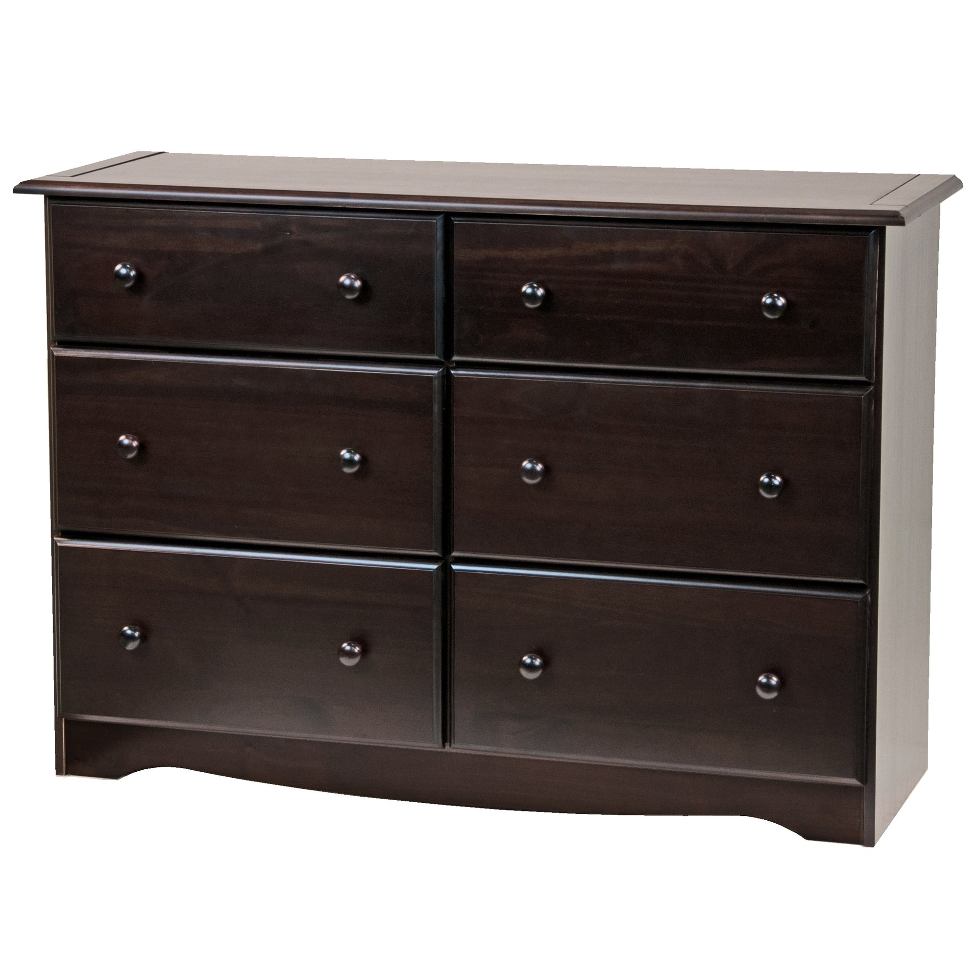 Commode à 6 tiroirs 100 % bois massif de Palace Imports