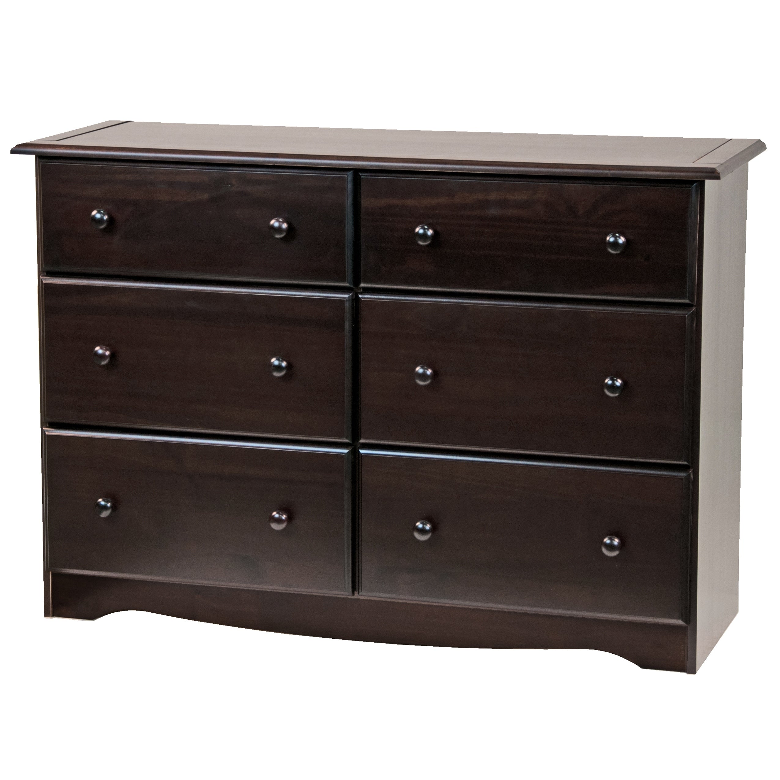 Commode à 6 tiroirs 100 % bois massif de Palace Imports