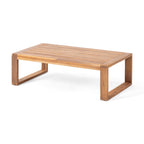 Ensemble de salon de jardin rembourré Paloma 4 pièces en acacia par Christopher Knight Home