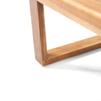 Ensemble de salon de jardin rembourré Paloma 4 pièces en acacia par Christopher Knight Home