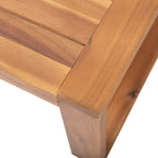 Ensemble de salon de jardin rembourré Paloma 4 pièces en acacia par Christopher Knight Home