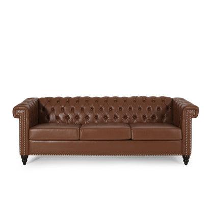 Canapé 3 places capitonné Parkhurst Chesterfield par Christopher Knight Home