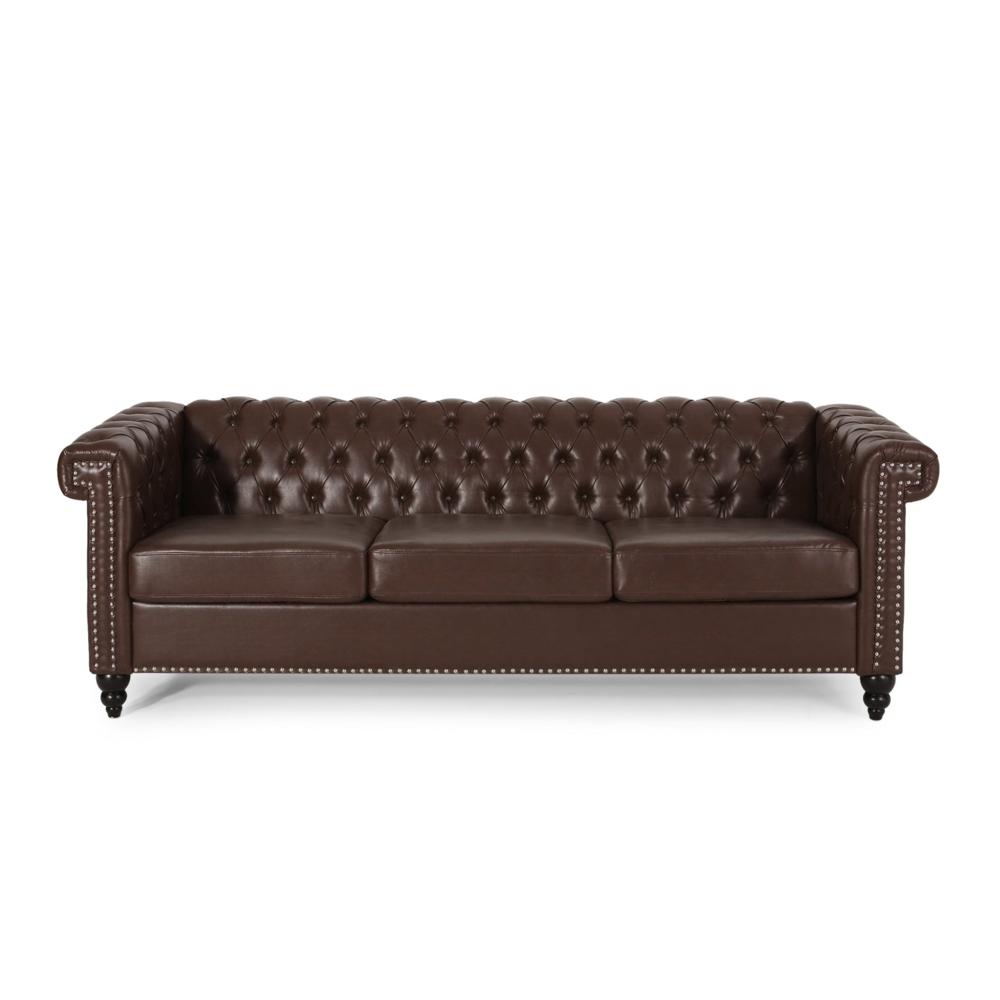 Canapé 3 places capitonné Parkhurst Chesterfield par Christopher Knight Home