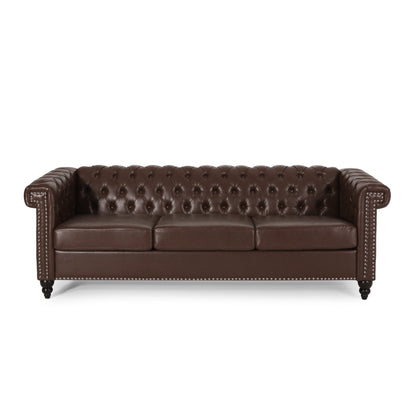 Canapé 3 places capitonné Parkhurst Chesterfield par Christopher Knight Home