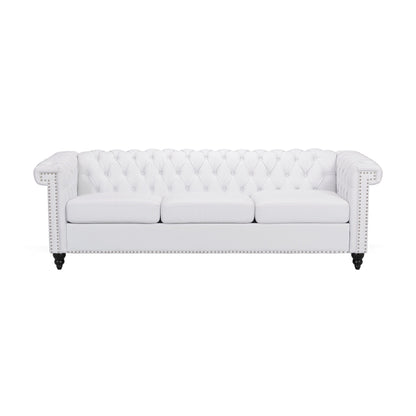 Canapé 3 places capitonné Parkhurst Chesterfield par Christopher Knight Home