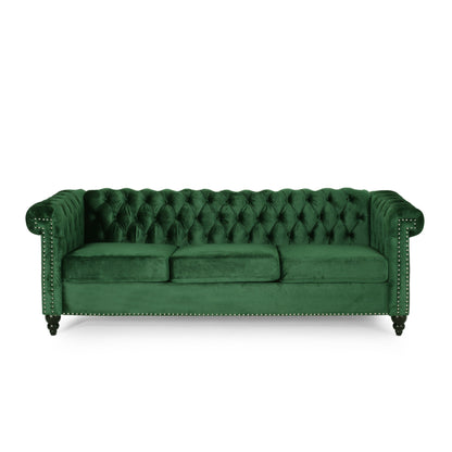 Canapé 3 places capitonné Parkhurst Chesterfield par Christopher Knight Home