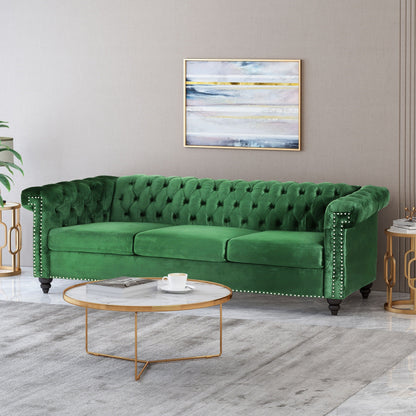Canapé 3 places capitonné Parkhurst Chesterfield par Christopher Knight Home