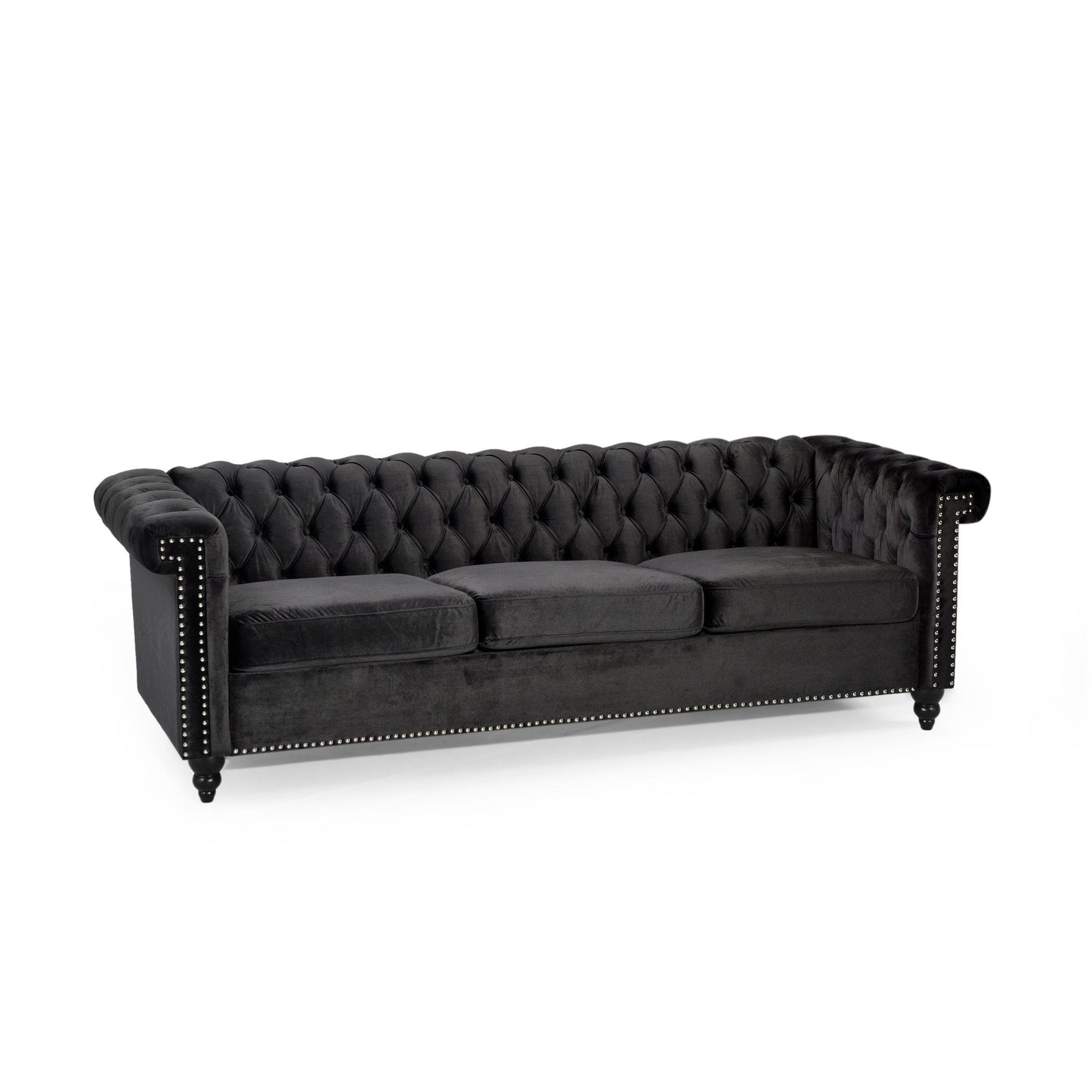 Canapé Parkhurst en velours capitonné par Christopher Knight Home