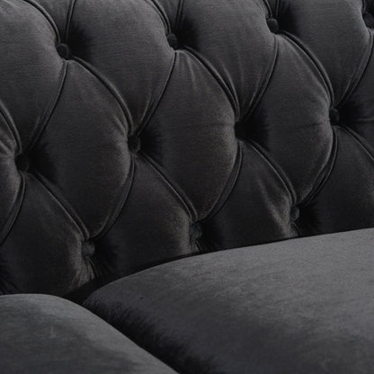 Canapé Parkhurst en velours capitonné par Christopher Knight Home