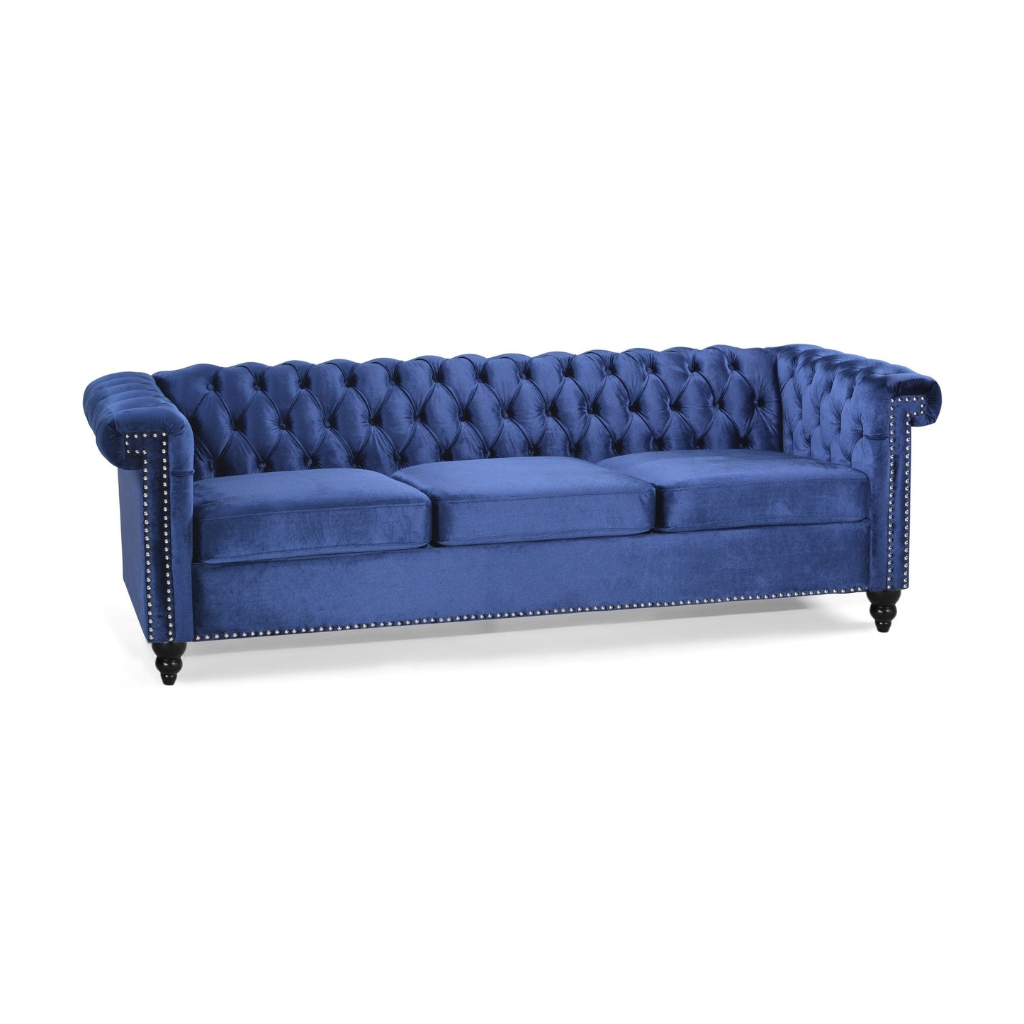 Canapé Parkhurst en velours capitonné par Christopher Knight Home