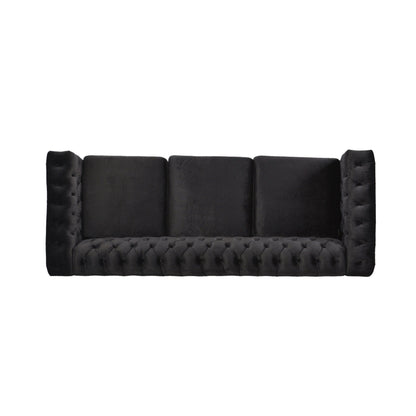 Canapé Parkhurst en velours capitonné par Christopher Knight Home