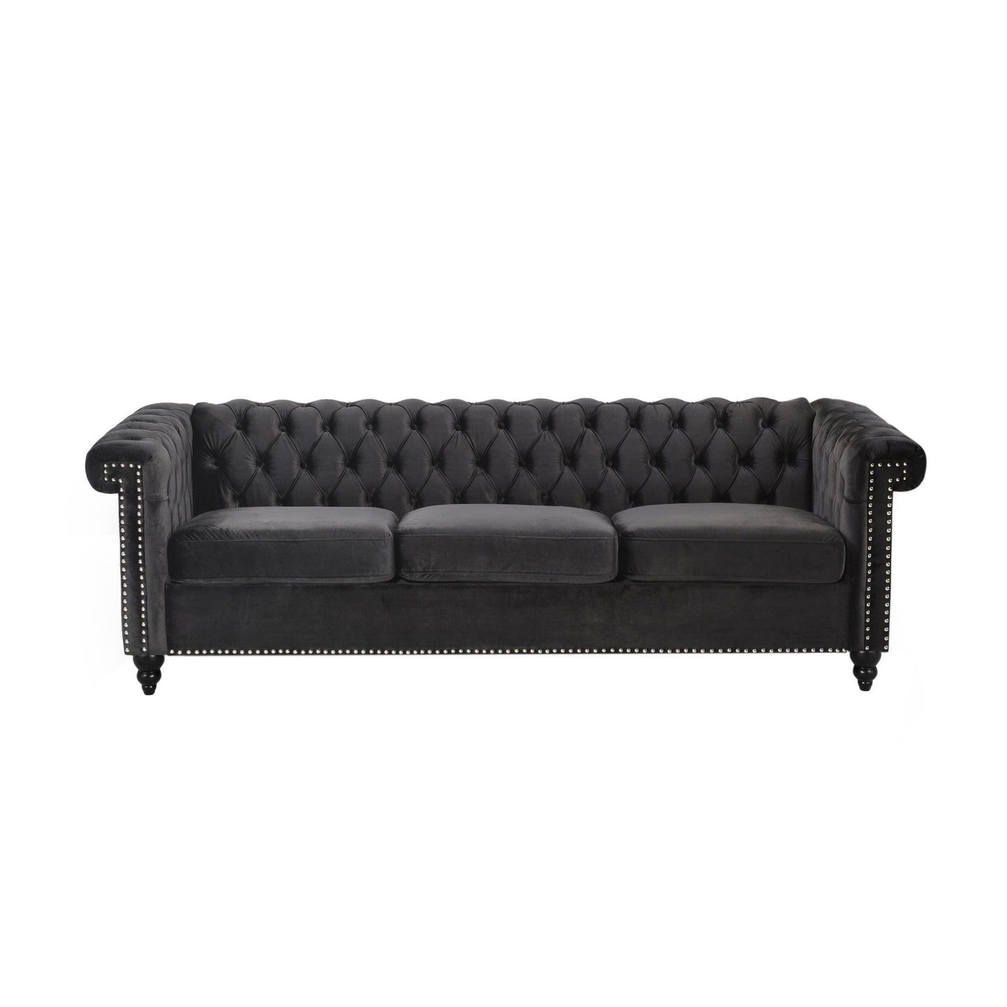 Canapé Parkhurst en velours capitonné par Christopher Knight Home