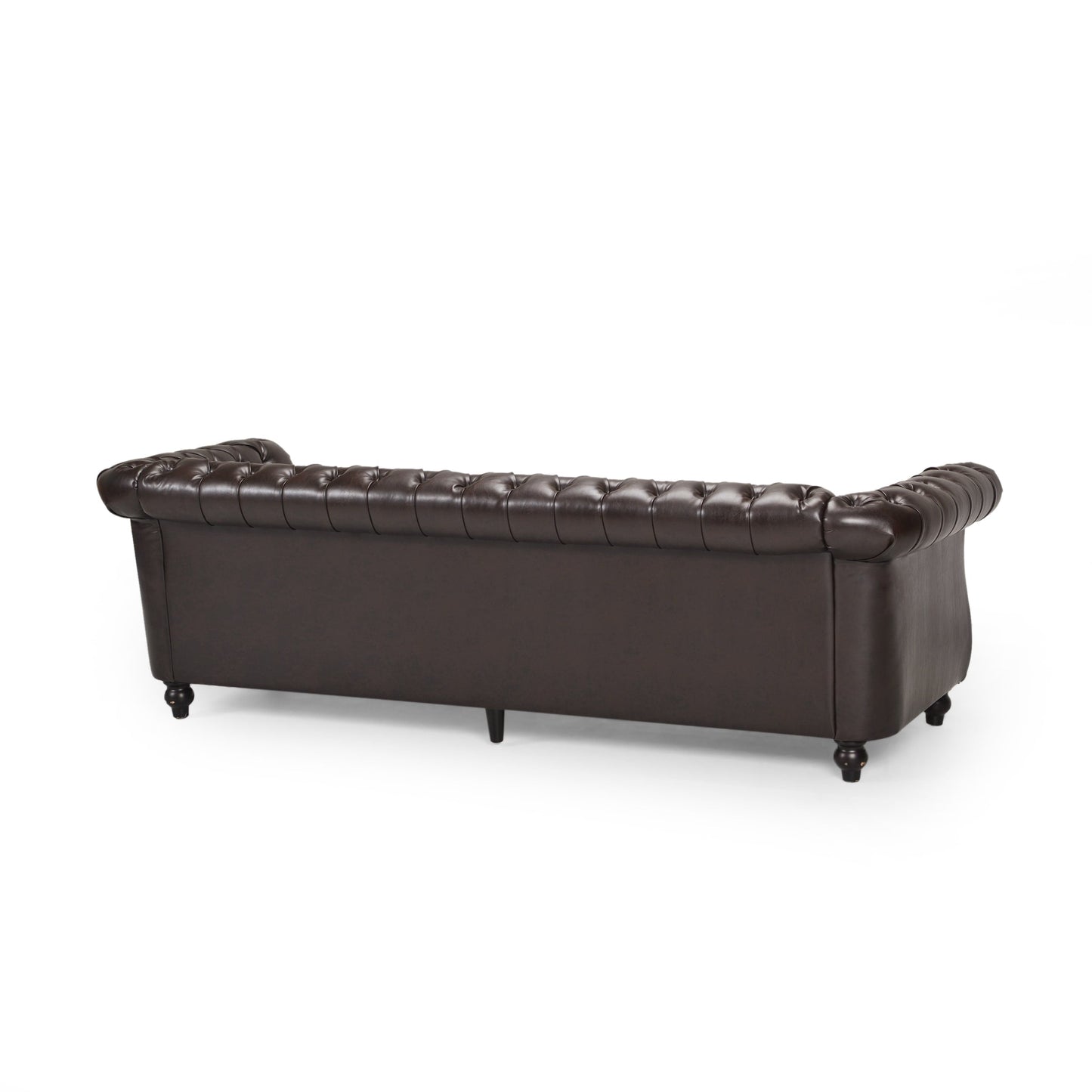 Canapé Chesterfield capitonné Parksley en similicuir par Christopher Knight Home