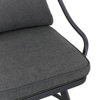Ensemble de salle à manger de 11 pièces avec coussins gris, style bar, pour patio