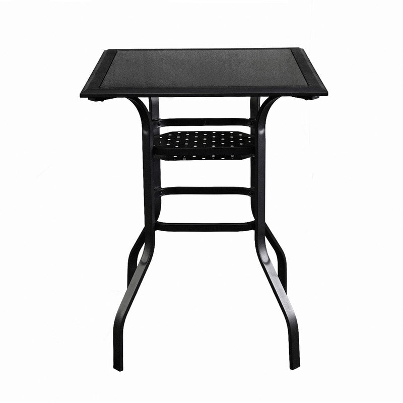 Ensemble de salle à manger de 11 pièces avec coussins gris, style bar, pour patio