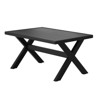 Ensemble de 4 canapés et chaises d'extérieur en métal avec table basse Patio Festival