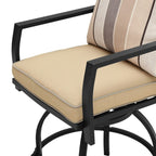Ensemble de salle à manger d'extérieur 5 pièces avec chaises pivotantes hautes Patio Festival