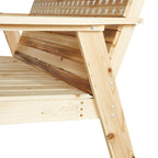 Ensemble de sièges en bois pour 4 personnes Patio Festival Stars &amp; Stripes