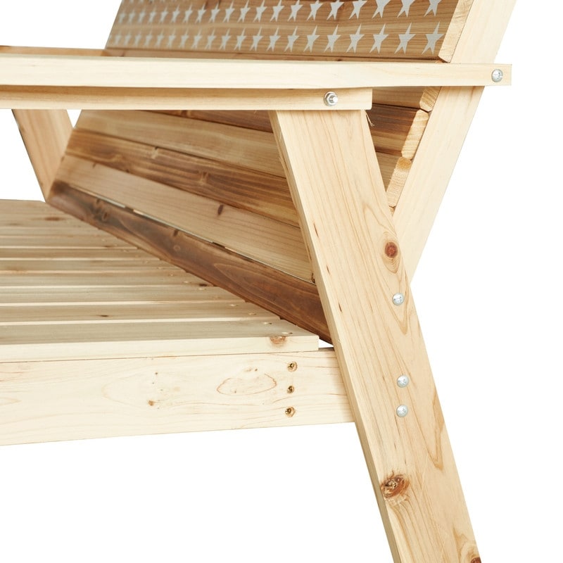 Patio Festival Stars & Stripes Wood 4-Person Seating Group