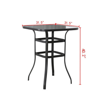 Ensemble de salle à manger bistro pivotant 5 pièces pour bar d'extérieur Patio Festival