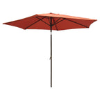 Parasol de patio inclinable et à manivelle de 8 pieds de Saint-Kitts